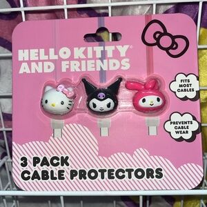 Hello Kitty KUROMI & My Melody Cable Protector 3 pack NWT NEW